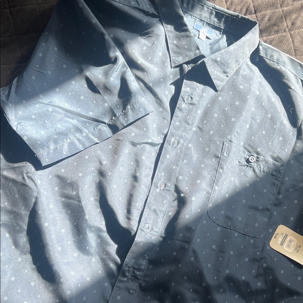 George Men's Casual Blue Button Down Shirt